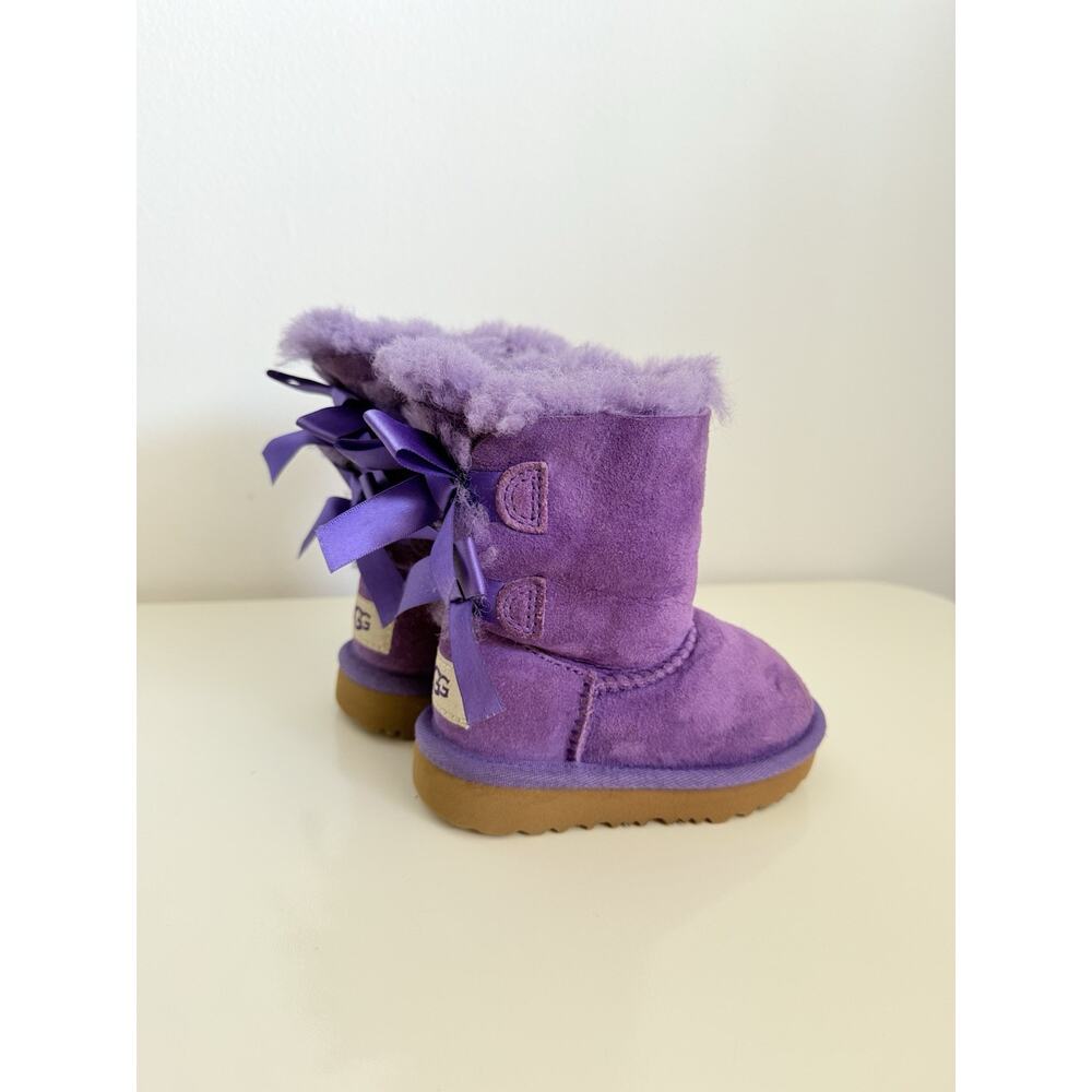 UGG purple Toddler Bailey Bow II Boot Original Style 1017394T - Size 6 - Picture 2 of 7